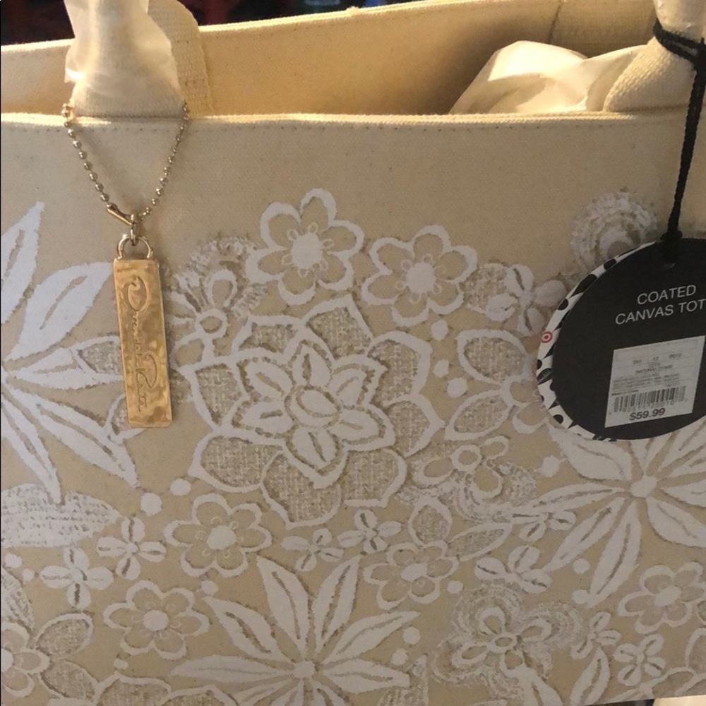 Oscar de la Renta canvas tote brand new never used